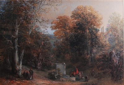 Lot 1448 - George Cattermole (1800-1868) - A knight...