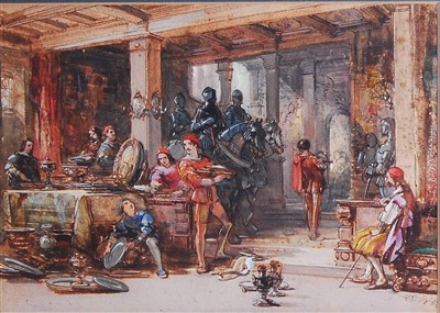 Lot 1444 - George Cattermole (1800-1868) - Looting from...