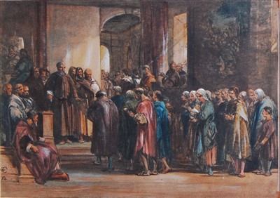 Lot 1452 - George Cattermole (1800-1868) - Scene of...