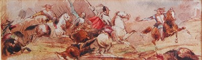 Lot 1446 - George Cattermole (1800-1868) - Civil war...
