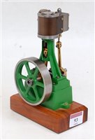 Lot 93 - A Stuart Turner horizontal live steam engine...