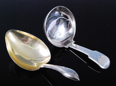 Lot 1121 - A George III silver caddy spoon