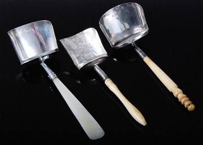 Lot 1124 - A George III silver caddy spoon