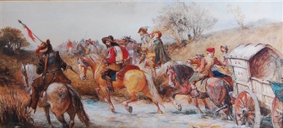 Lot 1463 - Charles Cattermole (1832-1900) - Royalists on...
