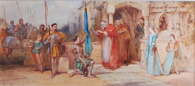 Lot 1470 - Charles Cattermole (1832-1900) - The Blessing,...