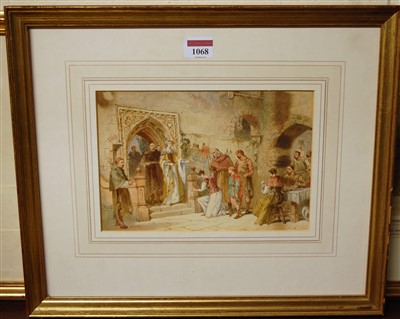 Lot 1481 - Charles Cattermole (1832-1900) - Alms day at...