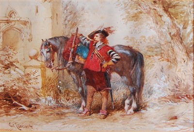 Lot 1482 - Charles Cattermole (1832-1900) - Cavalier...