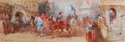 Lot 1484 - Charles Cattermole (1832-1900) - Soldiers on...