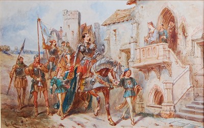 Lot 1486 - Charles Cattermole (1832-1900) - Armoured...