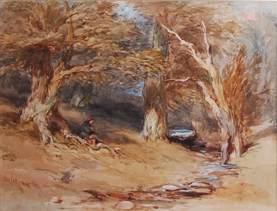 Lot 1488 - Charles Cattermole (1832-1900) - Lone figure...