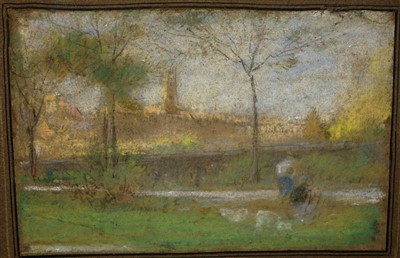 Lot 1493 - Albert Goodwin (1845-1932) - Freyberg, pastel,...