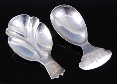 Lot 1138 - A George V silver caddy spoon
