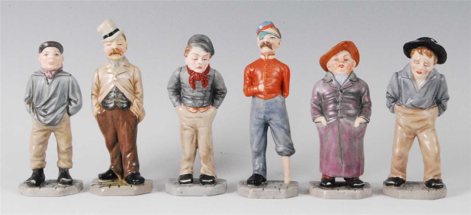 Lot 1095 - A set of six late 19th century Royal Worcester...