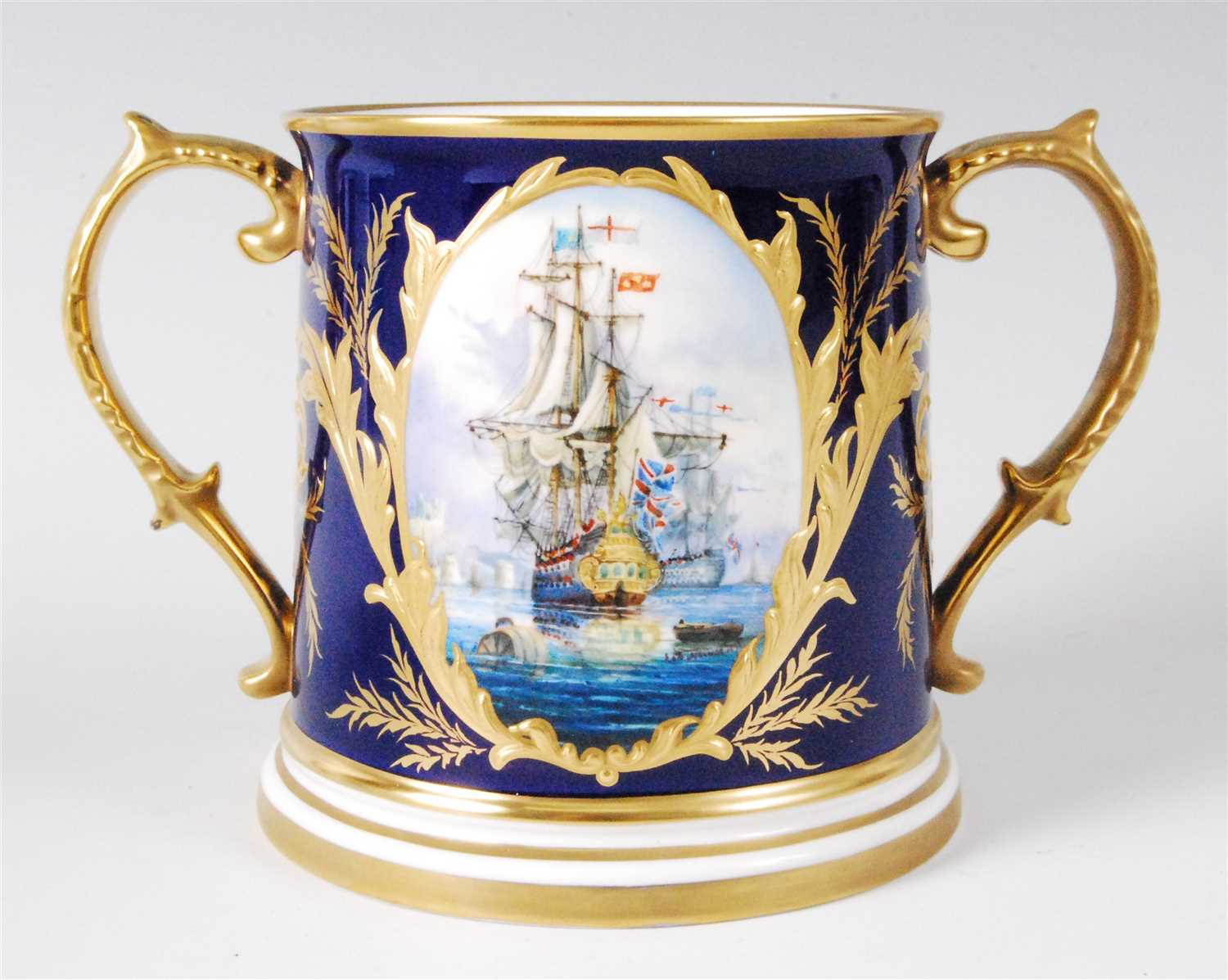 Lot 1058 - A Lynton Porcelain Company loving cup,...