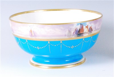 Lot 1059 - A Mintons porcelain footed bowl, the frieze...