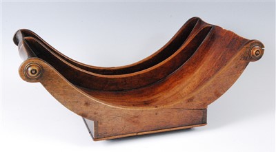 Lot 1343 - A Regency mahogany double cheese coaster,...