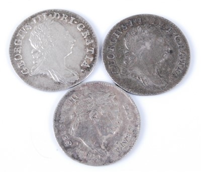 Lot 2029 - Great Britain, Three Maundey Money 3d coins