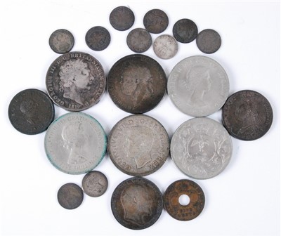 Lot 2085 - Great Britain, a mixed lot of George III and later coins