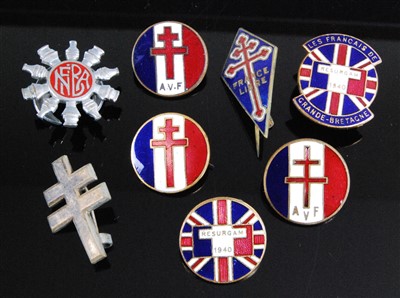 Lot 23 - A WW II Free French Forces