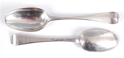 Lot 1176 - A George II silver tablespoon, in the...