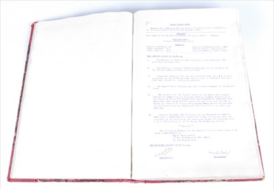 Lot 221 - A Malta Military Services Sports Club record and scrap book, contents ranging 1930-1939.