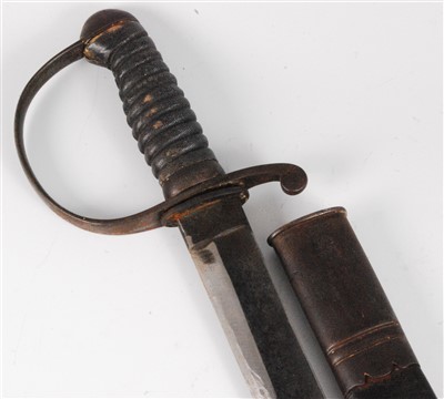 Lot 149 - A Victorian Police Hanger, having a 56cm slightly curved fullered blade