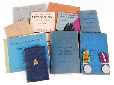 Lot 5 - A WW II R.C.A.F. Flying Log Book
