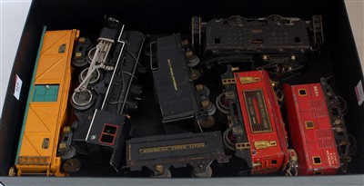 Lot 419 - Five American Flyer and one other item; 0-6-0...
