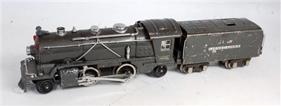 Lot 422 - Lionel 2-4-2 no. 249E loco and 8 wheel bogie...
