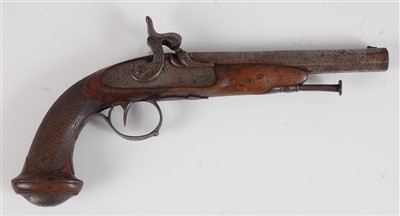Lot 7 - A 19th century percussion pistol
