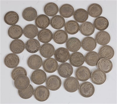 Lot 2102 - Great Britain, 1921 half crowns, George V, rev; crowned quartered shield with divided date below. (40)