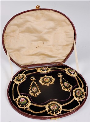 Lot 1234 - A mid 19th century Continental micro mosaic...