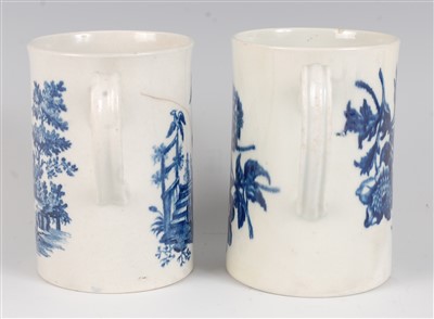 Lot 1062 - An 18th century Worcester porcelain tankard,...