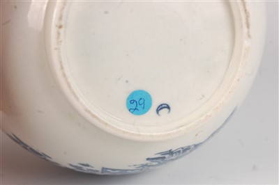Lot 1064 - A Worcester porcelain bullet shaped teapot,...