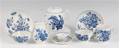 Lot 1065 - A Worcester porcelain chocolate cup, decorated...