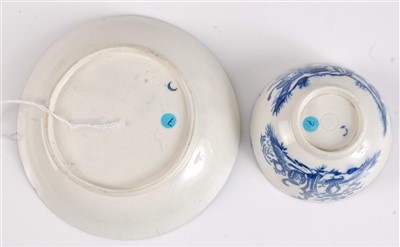Lot 1070 - A Worcester porcelain tea bowl and saucer,...