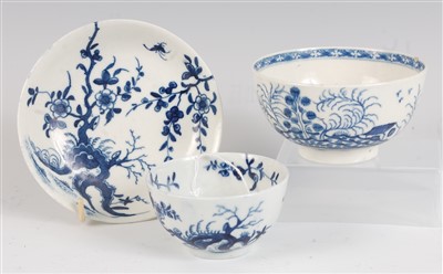 Lot 1083 - A Worcester porcelain tea bowl and saucer,...