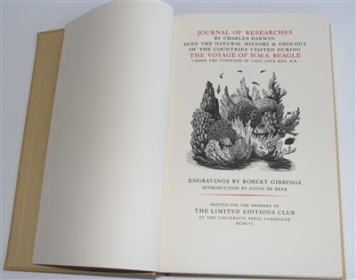 Lot 1008 - DARWIN, Charles, Journals of Researches…… The...