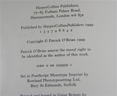 Lot 1025 - O’BRIAN, Patrick. Blue At The Mizzen. Harper...