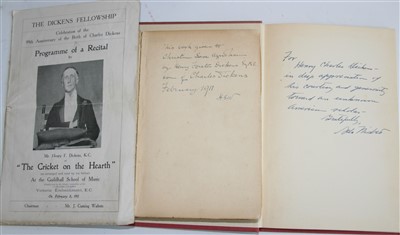 Lot 1034 - DICKENSIANA. One box of titles relating to the...