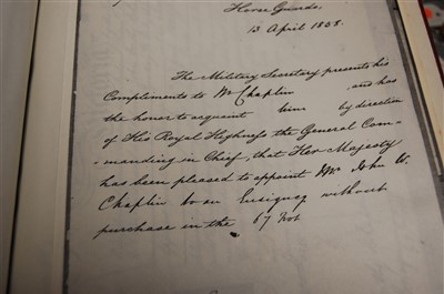 Lot 1035 - DOCUMENTS AND CUTTINGS REFERRING TO Col. JOHN...