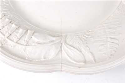 Lot 1054 - A Victorian Mintons blanc-de-china jardinière...