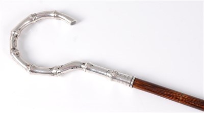 Lot 1426 - A late 19th century Chinese silver handled and...