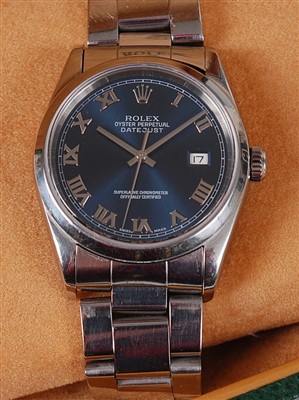 Lot 1334 - A gent's Rolex steel cased Oyster Perpetual...