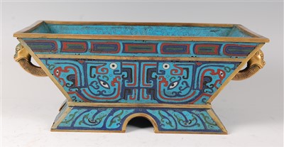 Lot 1424 - A Chinese cloisonné enamel and gilt bronze...