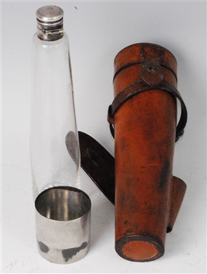 Lot 345 - An early 20th century hunting flask
