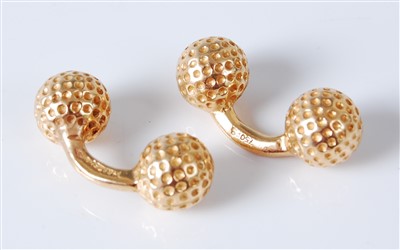 Lot 2672 - In the manner of Hermès - a pair of 18ct gold...