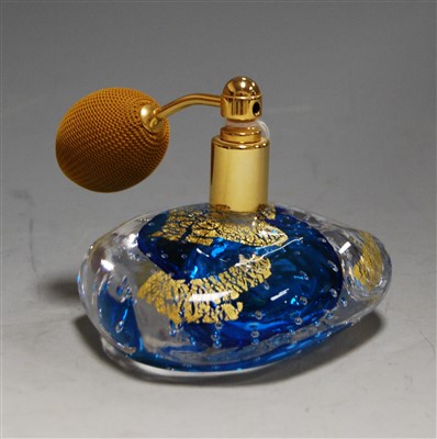 Lot 5 - A Steinmetz French glass atomizer, with blue...
