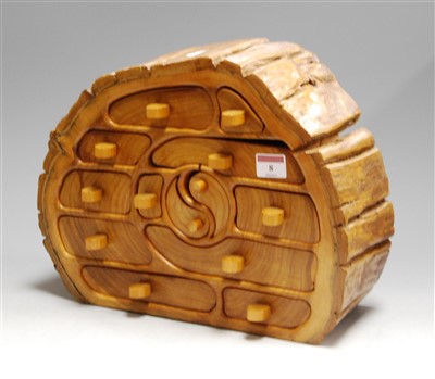 Lot 8 - A modern table-top jewellery chest, in the...