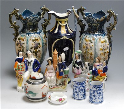 Lot 36 - A box of miscellaneous chinaware, to include a...